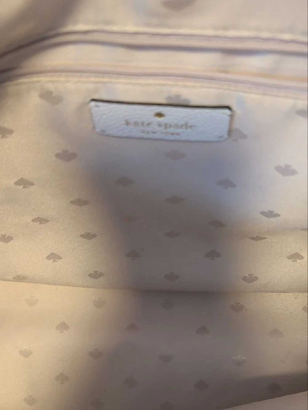 kate spade Pebbled Cream Leather Tote